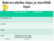 Õiguse valdkonnad #8