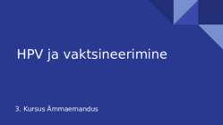 HPV ja vaktsineerimine
