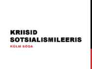 KOMMUNISMILEER KRIISID