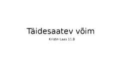 Täidesaatev võim