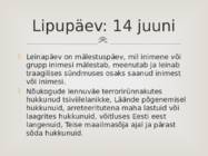 Eesti lipupäevad #16