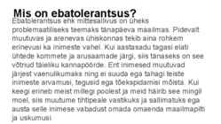 Ebatolerantsus #2