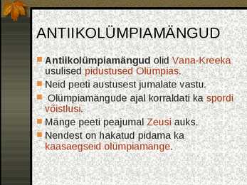 Antiikolümpia #2
