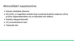 Keskkonnaprobleemid #3