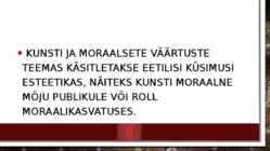 Kunst ja eetika #7