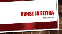 Kunst ja eetika