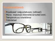 Optometristi töökeskkonna ohutegurid #5