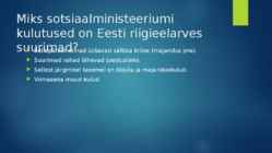 Eesti riigi eelarve #4