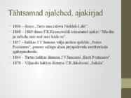 Kirjanduse arvestus #3