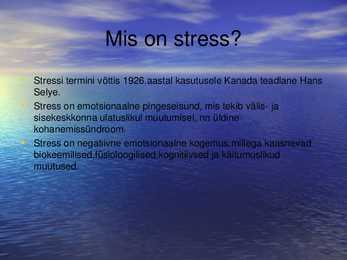 Stressiga toimetulek #2