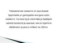 Lapsevanemate-kaasamine #2