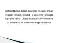 Lapsevanemate-kaasamine #3