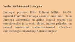 Tallinna ülikooli arvutikursuse eksamieeldus #2