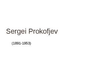Sergei Prokofjev