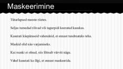Mardi- ja kadripäev #3