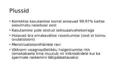 Rasestumisvastased hormoonpreparaadid #3