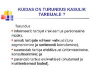 Väikeettevõtte turundus #9