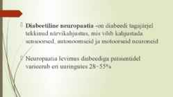 Diabeetiline neuropaatia #2