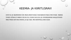 KEEMIA JA KIIRITUSRAVIGA ESINEV ANOREKSIA ehk isutus #3