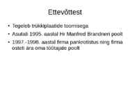 Majandus ettevõtte tutvustus #2