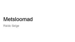 Metsloomad