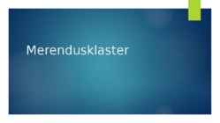 Merendusklaster