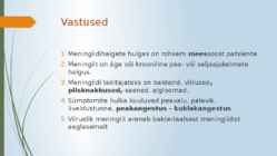 Meningiit ehk ajukelmepõletik #14