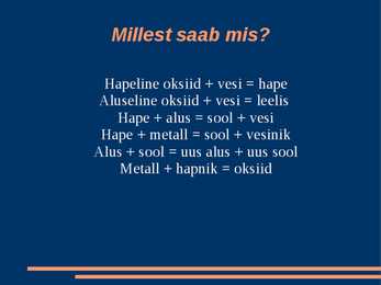 Aineklassid #10