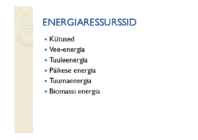 Energeetika ja keskkond #2