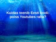 Kuidas teenib Eesti koolipoiss Youtubes raha