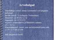 Arvuhulgad ja arvuhulkade omadused #3