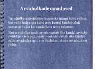 Arvuhulgad ja arvuhulkade omadused #6