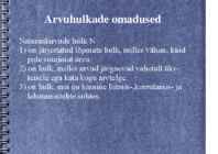 Arvuhulgad ja arvuhulkade omadused #7