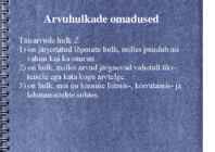 Arvuhulgad ja arvuhulkade omadused #8