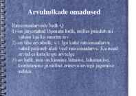 Arvuhulgad ja arvuhulkade omadused #9