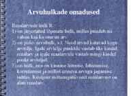 Arvuhulgad ja arvuhulkade omadused #10