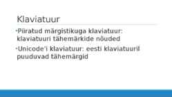 Tarkvara kvaliteet ja standardid esitlus - EVS8 standard #4