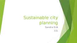Sustainable city planning
