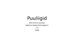 Puuliigid