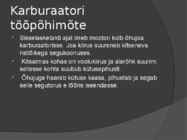 Bensiinimootorite toitesüsteemide erinevused #3