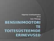 Bensiinimootorite toitesüsteemide erinevused