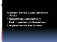 Süütesüsteemide võrdlus ja analüüs #2