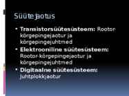 Süütesüsteemide võrdlus ja analüüs #11