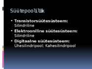 Süütesüsteemide võrdlus ja analüüs #4