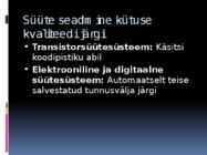 Süütesüsteemide võrdlus ja analüüs #9