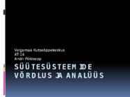 Süütesüsteemide võrdlus ja analüüs