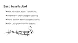Häälerühmad- bass #5