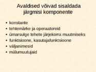 Andmebaaside struktuur-andmehalduskeskkonnad-tabelid-andmetüübid ja avaldised #30