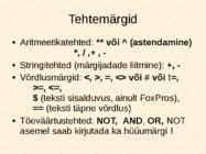 Andmebaaside struktuur-andmehalduskeskkonnad-tabelid-andmetüübid ja avaldised #34