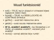 Andmebaaside struktuur-andmehalduskeskkonnad-tabelid-andmetüübid ja avaldised #51